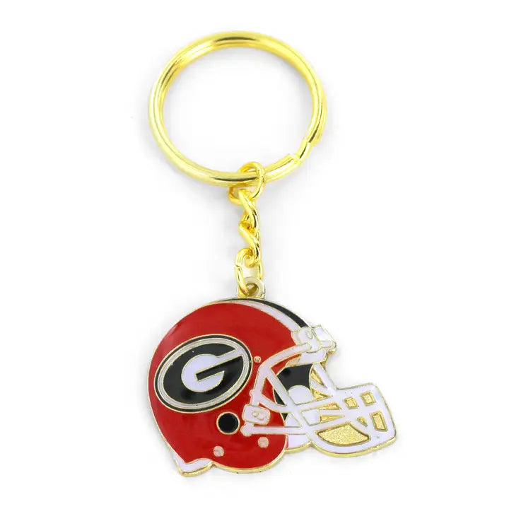 Georgia Bulldogs College Helmet Keychain