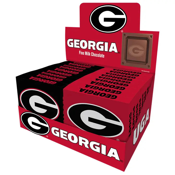 Georgia Bulldogs Embossed Chocolate Bar