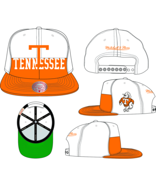 Tennessee Volunteer - Orange Half And Half Snapback Hat