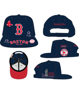 Boston Red Sox - MLB All Out Navy Snapback Hat