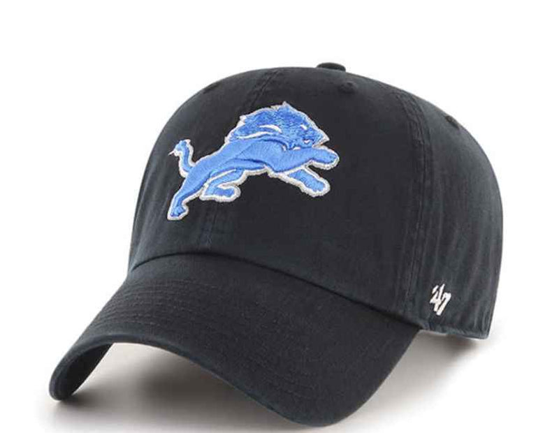 Detroit Lions Black '47 Clean Up Hat