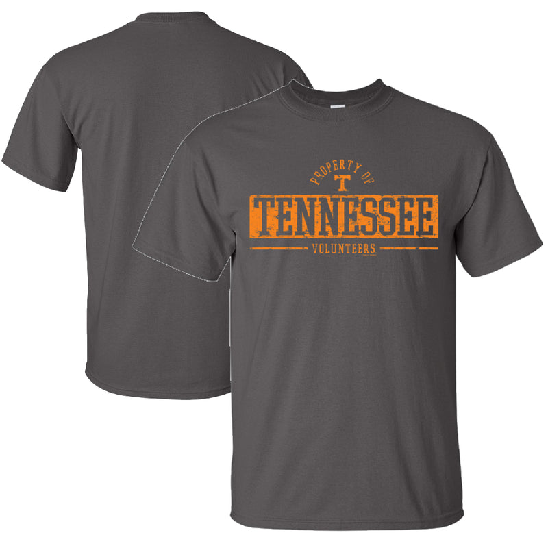 Tennessee Volunteers - Property Of  Tennessee  Charcoal T-Shirt