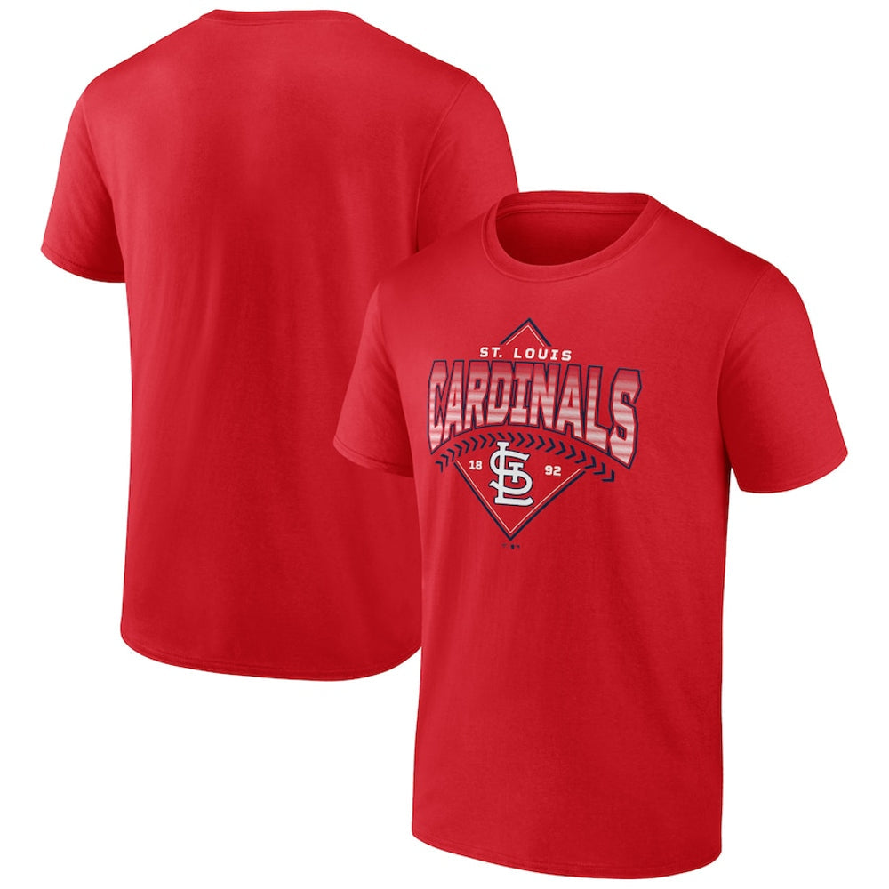 St. Louis Cardinals -MLB Fundamentals Cotton Ahead In the Count Short Sleeve  T-Shirt