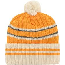 Tennessee Volunteers - Vintage Vibrant Orange No Huddlee Cuff Knit Beanie with Pom