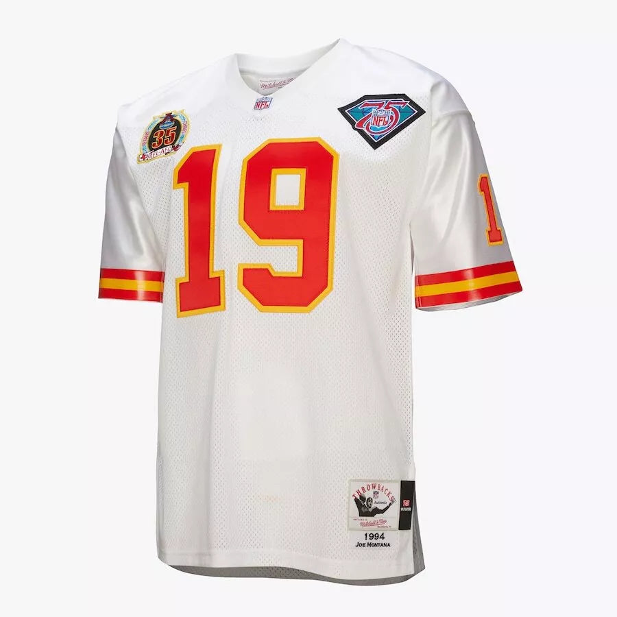 Kansas City Chiefs - Joe Montana 1994 White Authentic Jersey