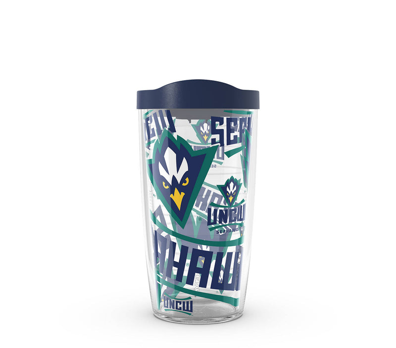 UNC Wilmington Seahawks - All Over Plastic Tumbler