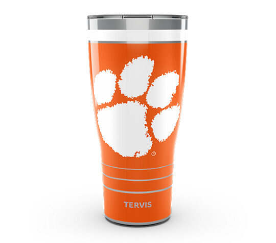 Clemson Tigers MVP - Hype Stripes Stainless Steel Tumbler