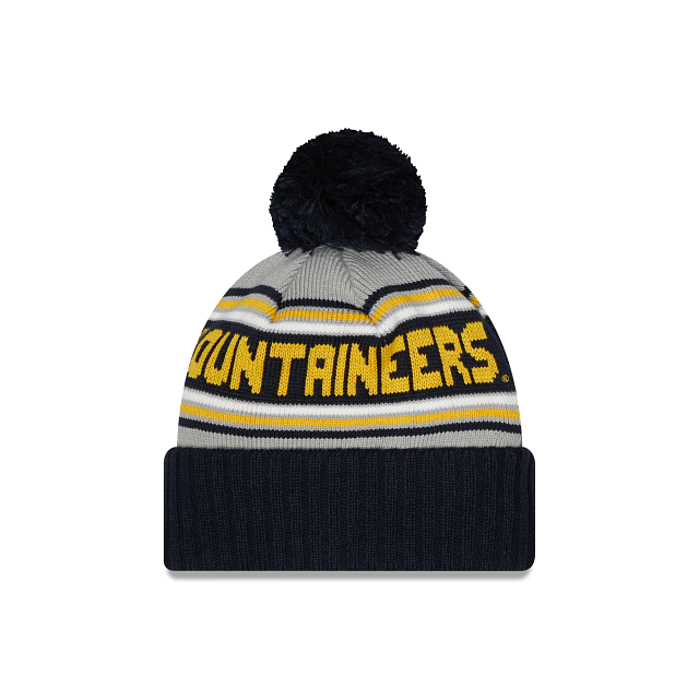 West Virginia Mountaineers - Male Knit Hat with Pom, New Era