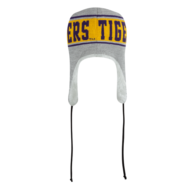 LSU Tigers - A3 Knit Stripe Loutig Knit Hat, New Era