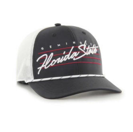 Florida States Seminoles Black Downburst '47 Trucker