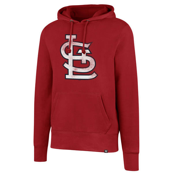 St. Louis Cardinals Red Pullover Fleece Hoodie with Contrast Hood