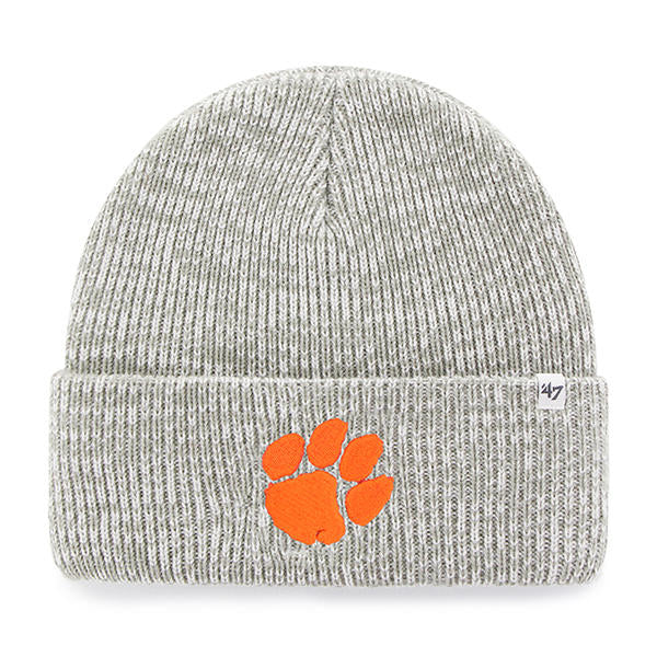 Clemson Tigers - Gray Brain Freeze Beanie, 47 Brand