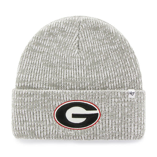 Georgia Bulldogs - Grey Brain Freeze Cuff Knit Beanie, 47 Brand