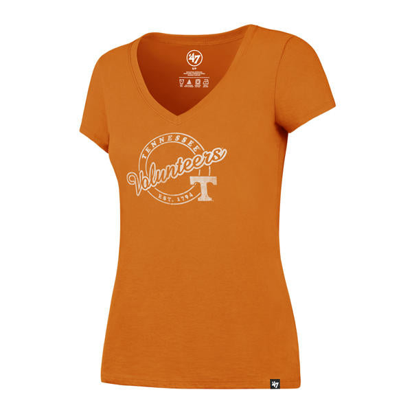 Women's Orange Tennessee Volunteers Graceful V-Neck T-Shirt