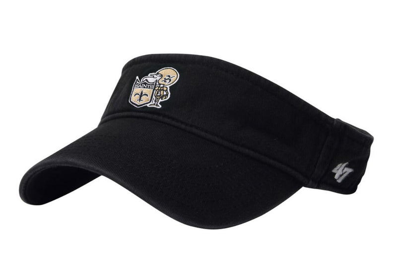 New Orleans Saints 47 Brand Black Visor