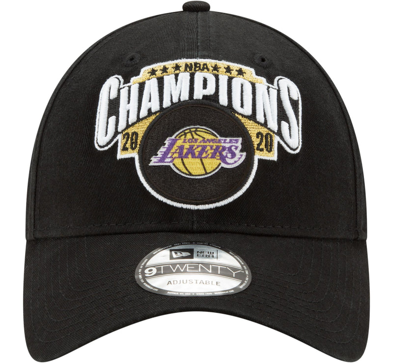 Los Angeles Lakers - 2020 NBA Champions Locker Room 9Twenty Adjustable Hat, New Era