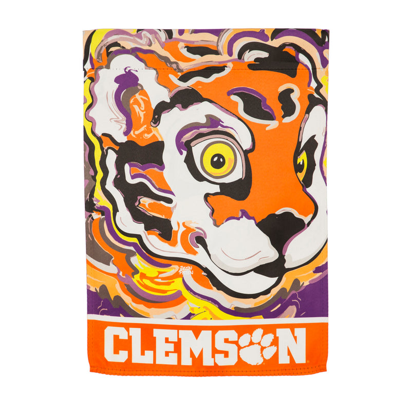 Clemson University - Suede REG Justin Patten House Flag