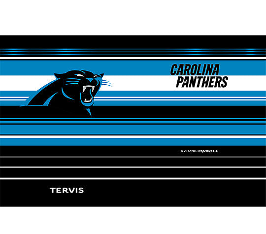 Carolina Panthers - NFL Hype Stripes Stainless Steel Tumbler