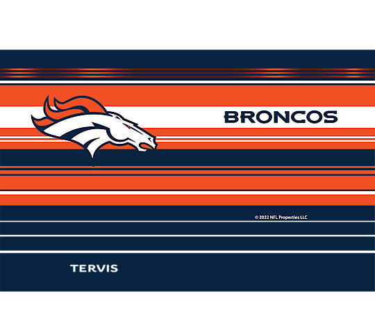 Denver Broncos - NFL Hype Stripes Stainless Steel Tumbler