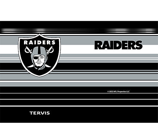 Las Vegas Raiders - NFL Hype Stripes Stainless Steel Tumbler