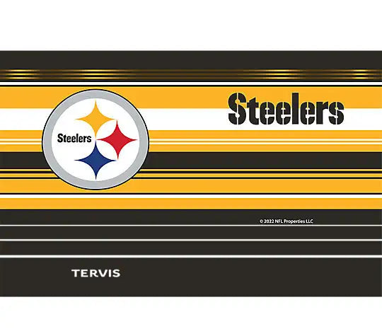 Pittsburgh Steelers - NFL Hype Stripes Stainless Steel Tumbler