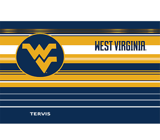 West Virginia Mountaineers - Hype Stripes Stainless Steel Tumbler