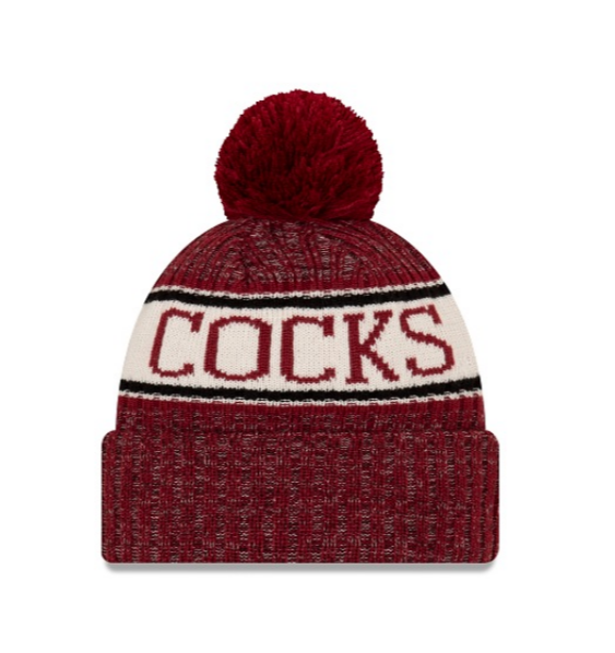 South Carolina Gamecocks - One Size Sport Knit Beanie with Pom, New Era