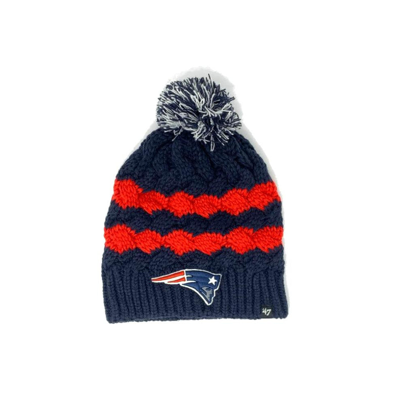 New England Patriots Women Beanie With a Pom