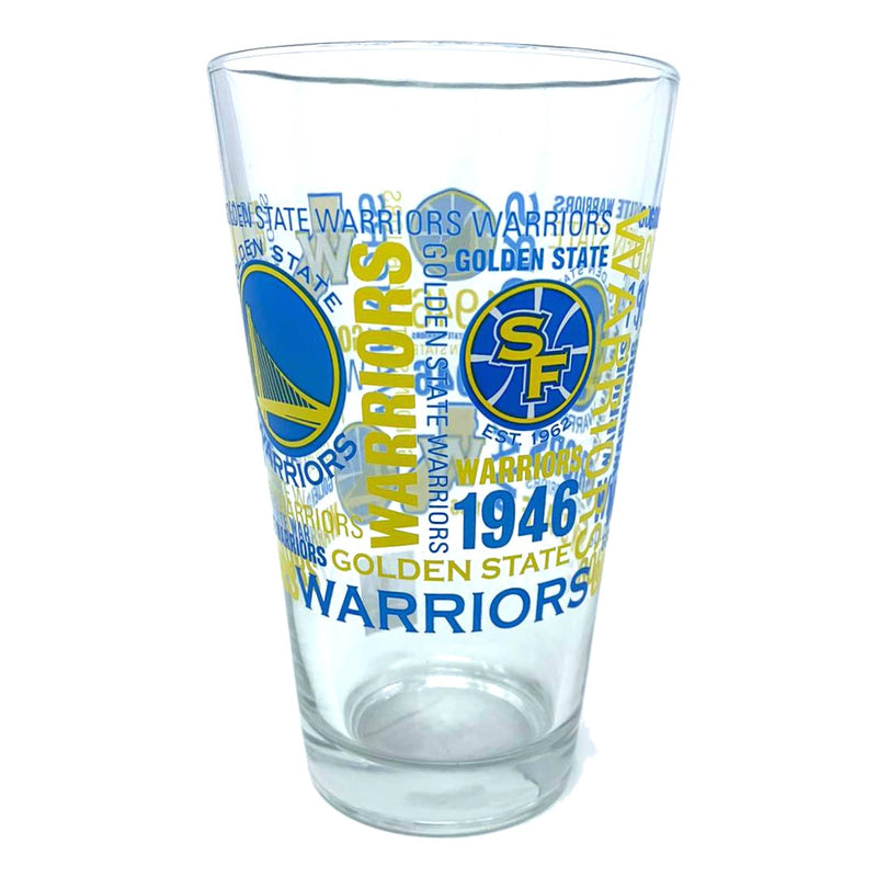 Golden State Warriors Pint Glass