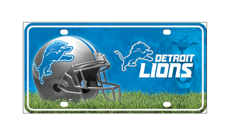 Detroit Lions - Metal Novelty License Plate