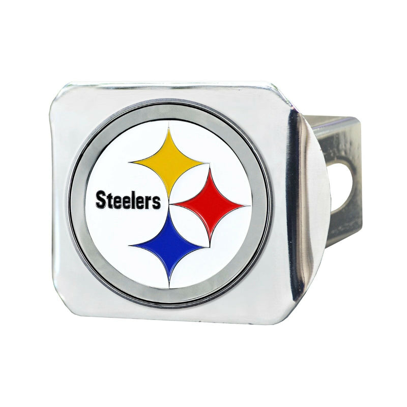 Pittsburgh Steelers Chrome Metal Hitch Cover