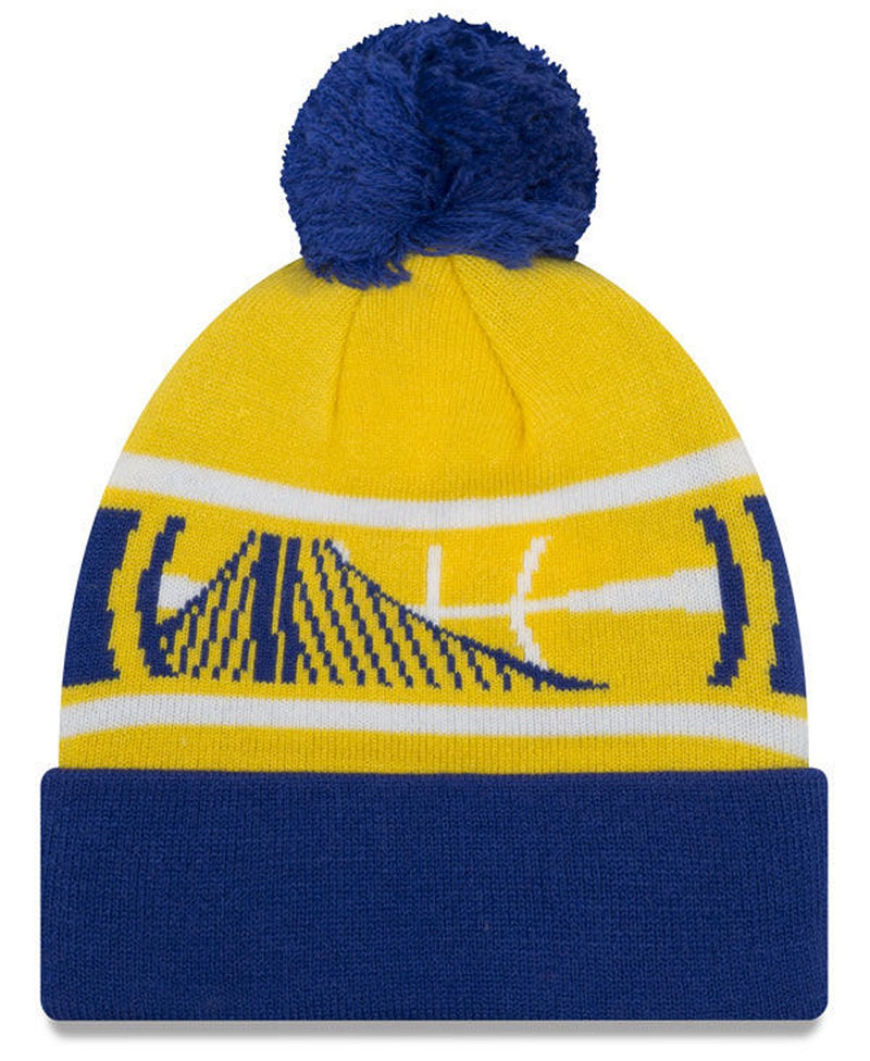 Golden State Warriors - Youth Callout with Pom Knit Hat, New Era