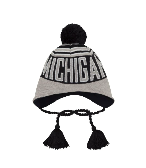 Michigan Wolverines - One Size Beanie with Pom, New Era