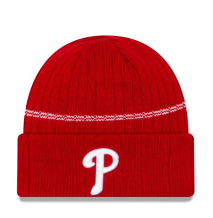 Philadelphia Phillies - One Size Cozy Cable Knit Beanie, New Era