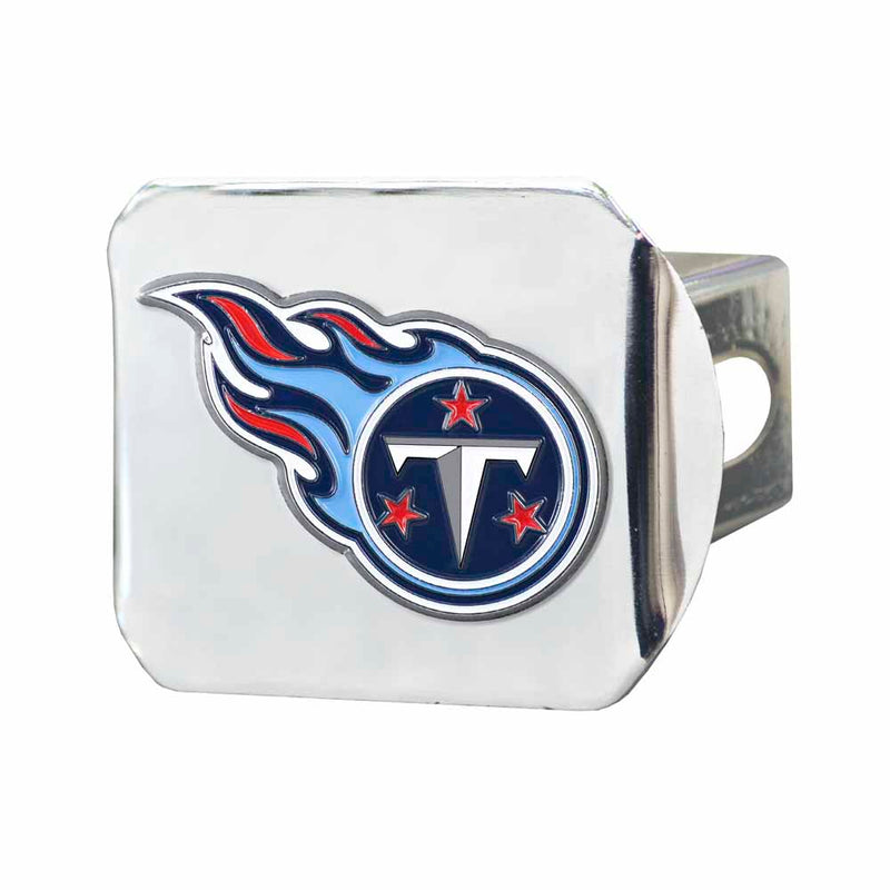 NFL - Tennessee Titans Color Hitch Cover - Chrome3.4"x4"