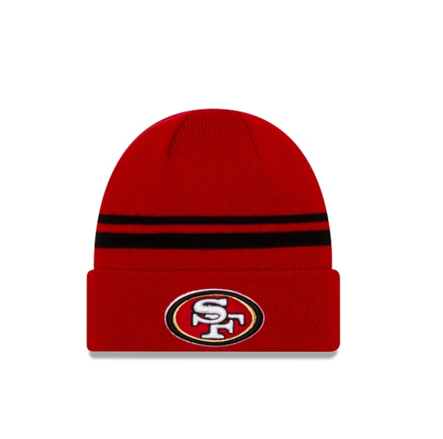 San Francisco 49ers - One Size Cuff Knit Beanie with Pom, New Era