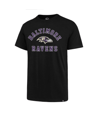 Baltimore Ravens - Jet Black Var Arch Super Rival T-Shirt