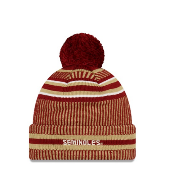 Florida State Seminoles - One Size Sport Knit Beanie with Pom, New Era