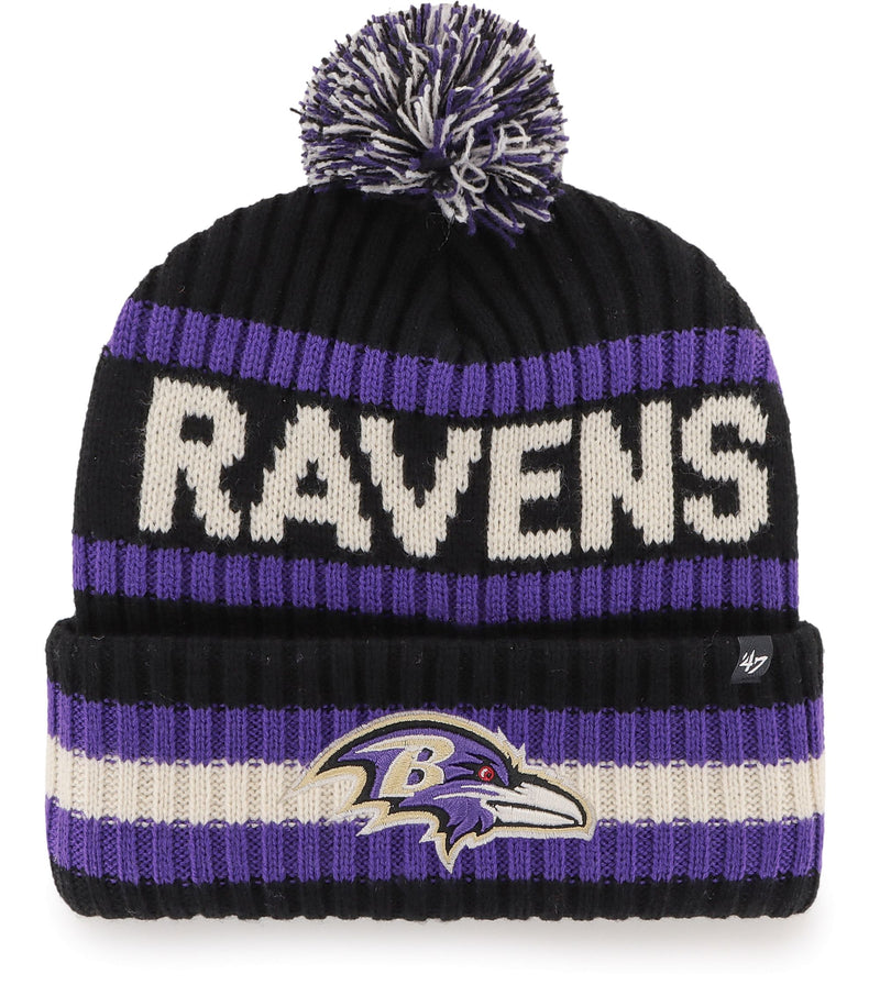 Baltimore Ravens ‘47 Men's  Bering Black Cuffed Knit