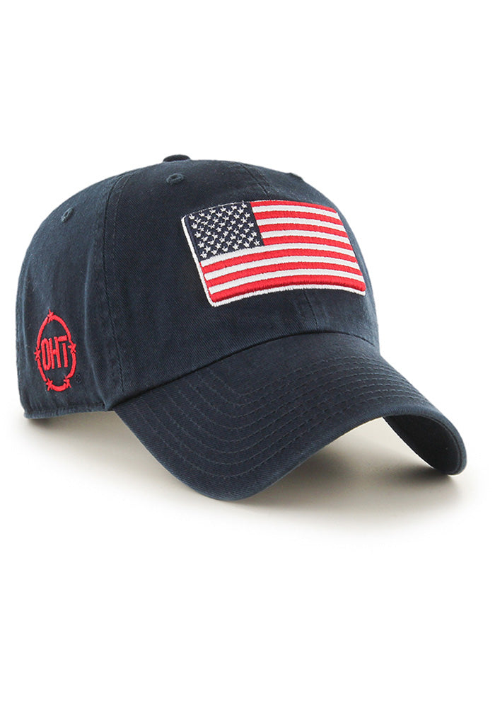 Operation Hat Trick (OHT) - Navy Blue Clean Up Adjustable Hat, 47 Brand