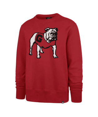 Georgia Bulldogs - Red Imprint Headline Crew Long Sleeve