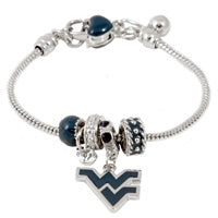 West Virginia Mountaineers Logo Stud Necklace