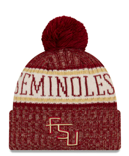 Florida State Seminoles - One Size Sport Knit Beanie with Pom, New Era