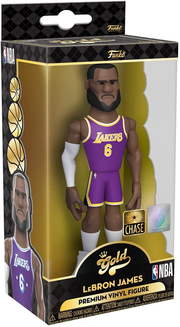 Funko NBA: Los Angeles Lakers - Lebron James (City) 5" Gold Figure (with Chase)