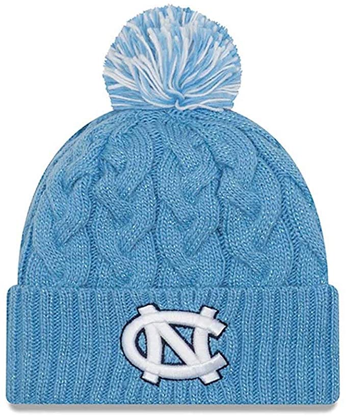 North Carolina Tar Heels - Women's Cozy Cable Knit Beanie, New Era