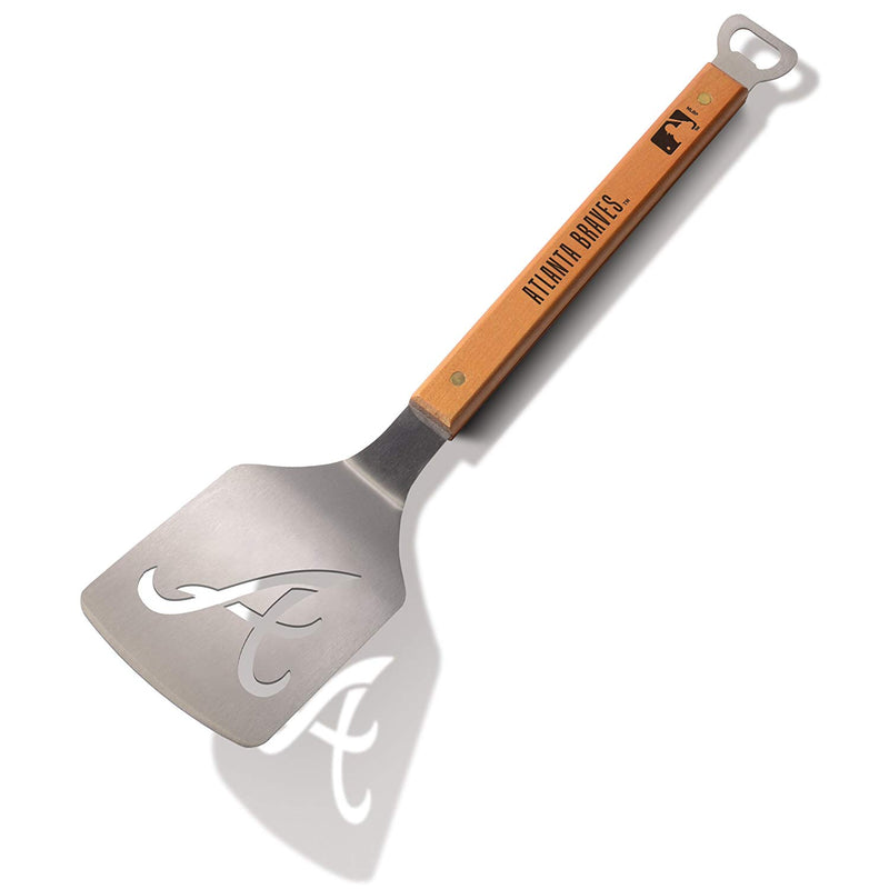 MLB Atlanta Braves Sportula, Heavy Duty Stainless Steel Grilling Spatula