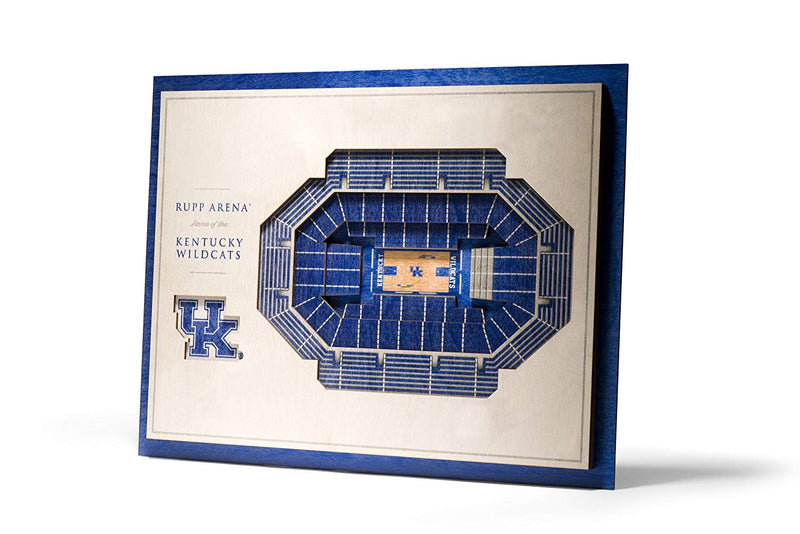 NCAA Kentucky Wildcats Rupp Arena views 3D Wall Art Standard Version