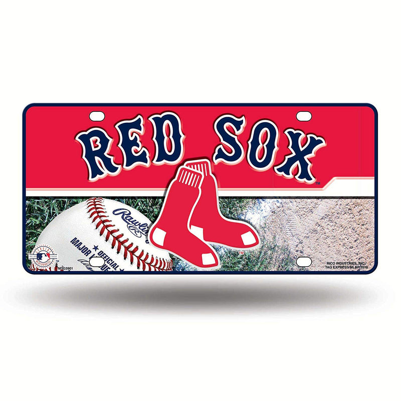 MLB Boston Red Sox Metal Auto Tag