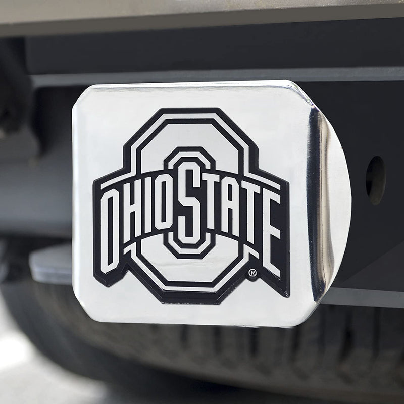 Ohio State University Buckeyes - NCAA 3.4" x 4" Chrome Hitch Cover