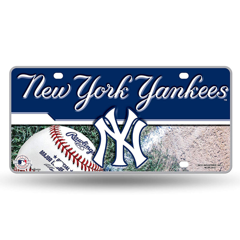 MLB New York Yankees Metal Auto Tag